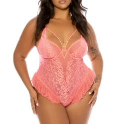 Body armaturé et volant - Rose
