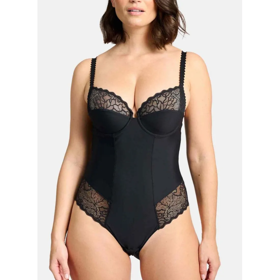 Body avec armatures noir - Oceane