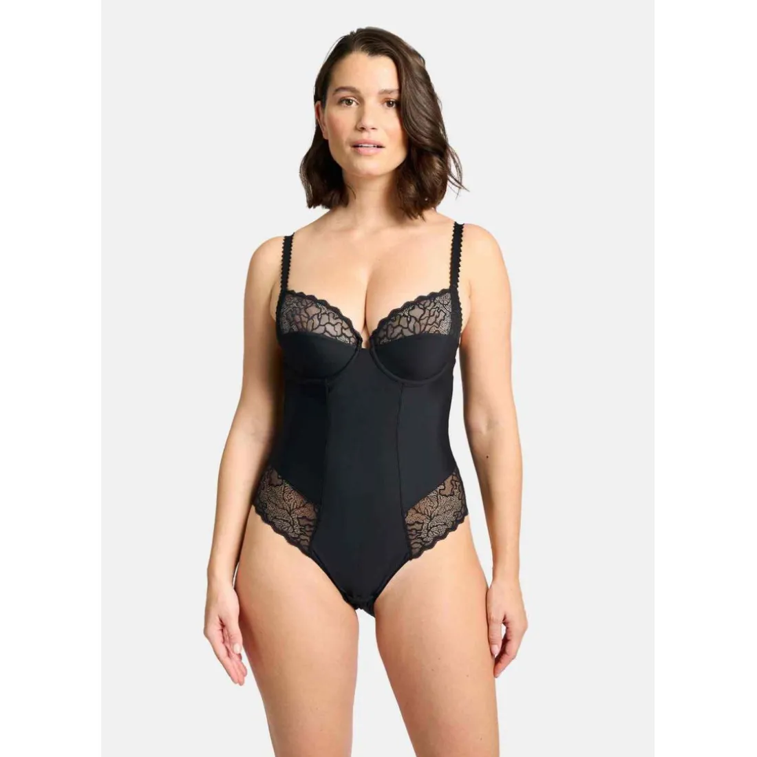 Body avec armatures noir - Oceane