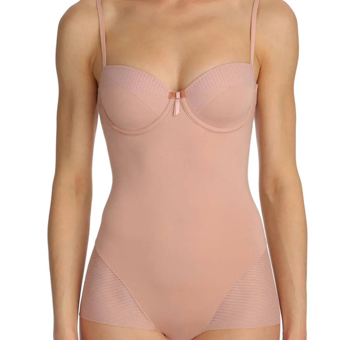 Body avec armatures rose poudré Marie Jo