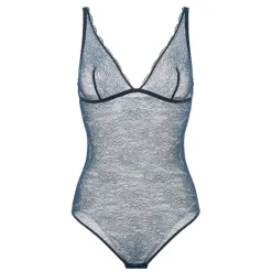 Body avec culotte tanga intégrée - Saphir bleu