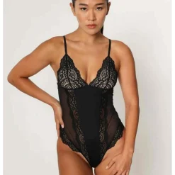 Body décolleté Sans Armatures - Noir Scandale eco-lingerie