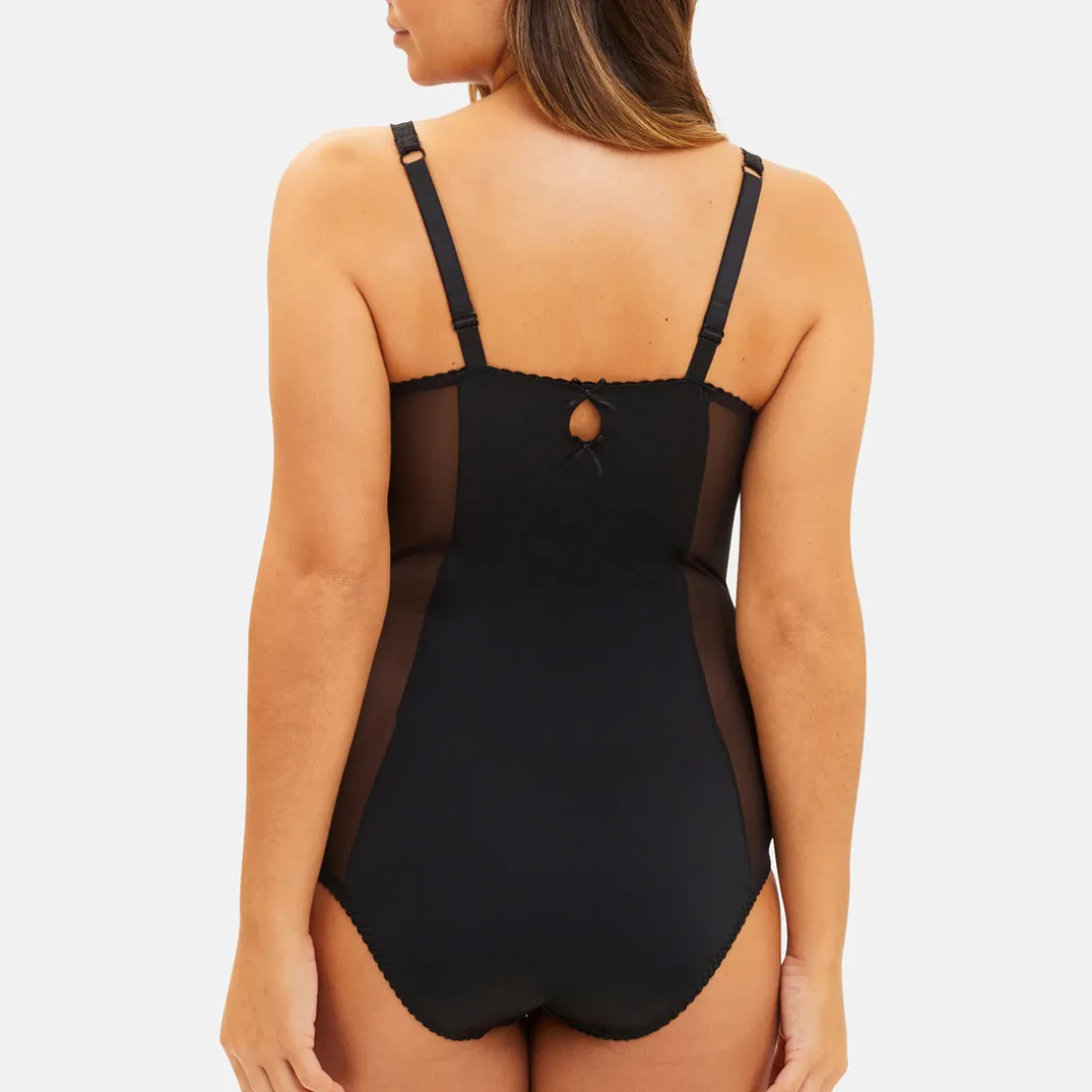 Body en dentelle avec armatures noir