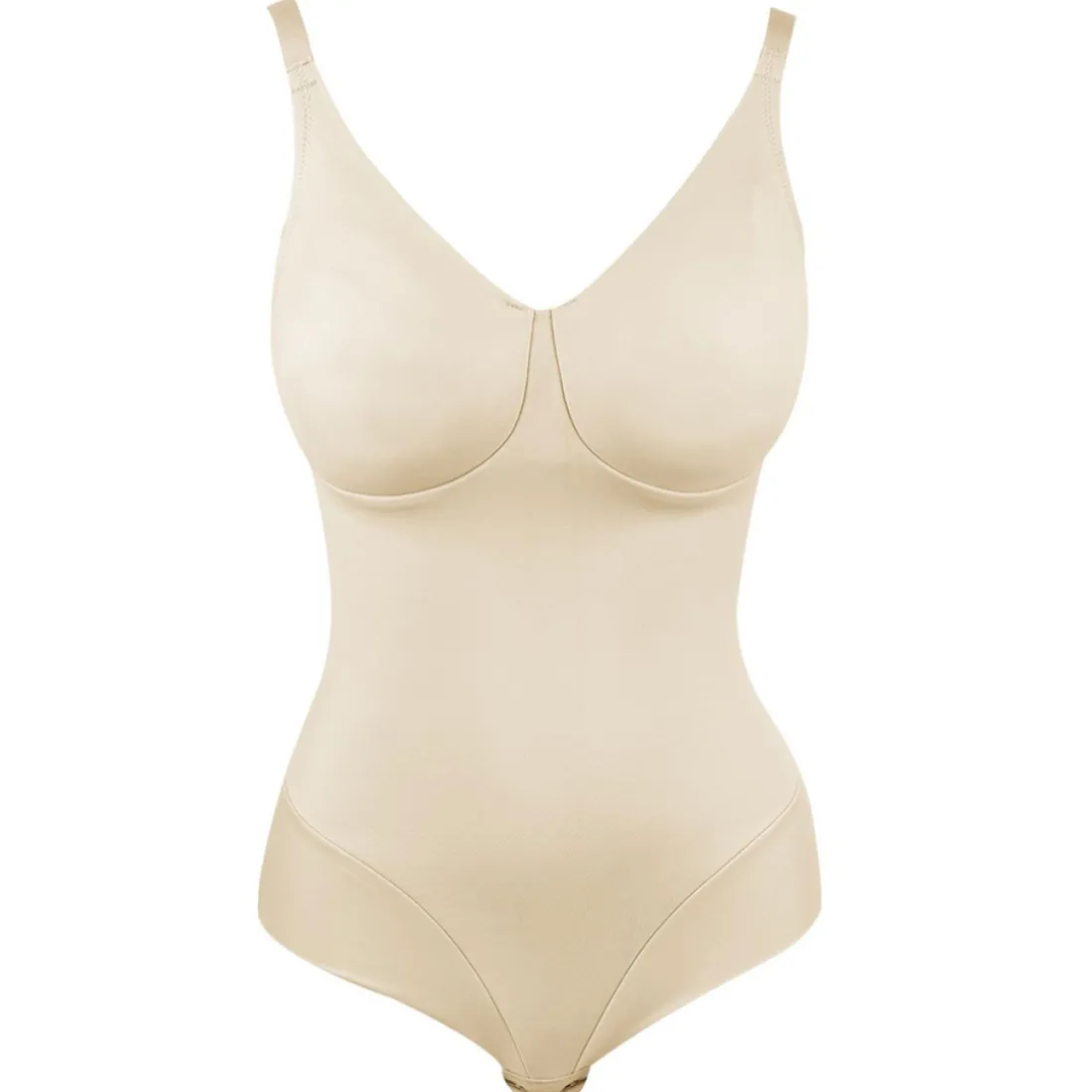 Body gainant armatures beige en nylon
