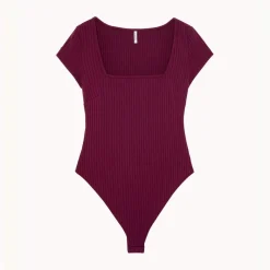 Body manches courtes Isabella violet