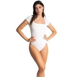 Body manches courtes Isabella blanc