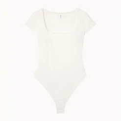 Body manches courtes Isabella blanc