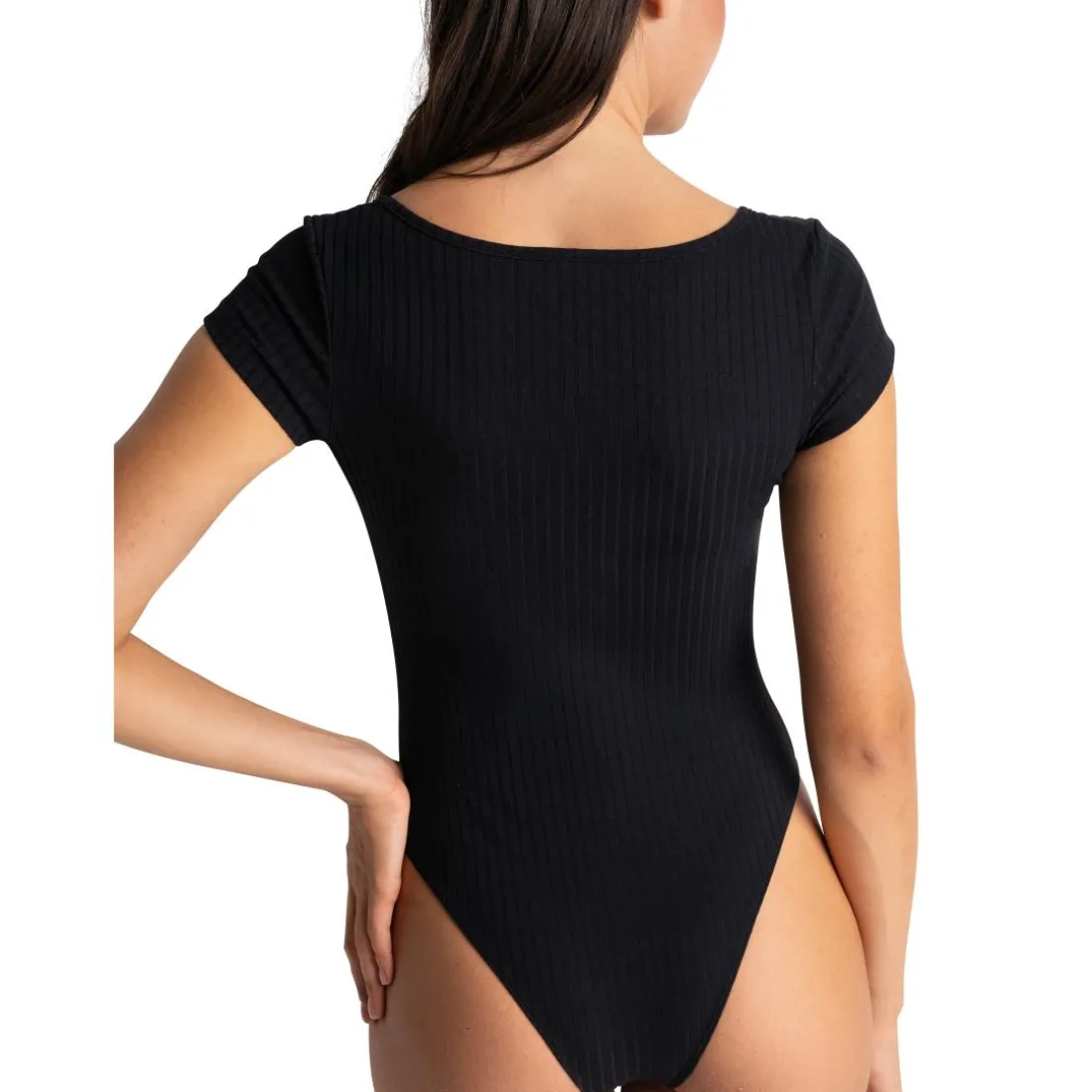 Body manches courtes Isabella noir