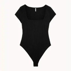 Body manches courtes Isabella noir