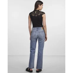 Body sans couture noir en nylon