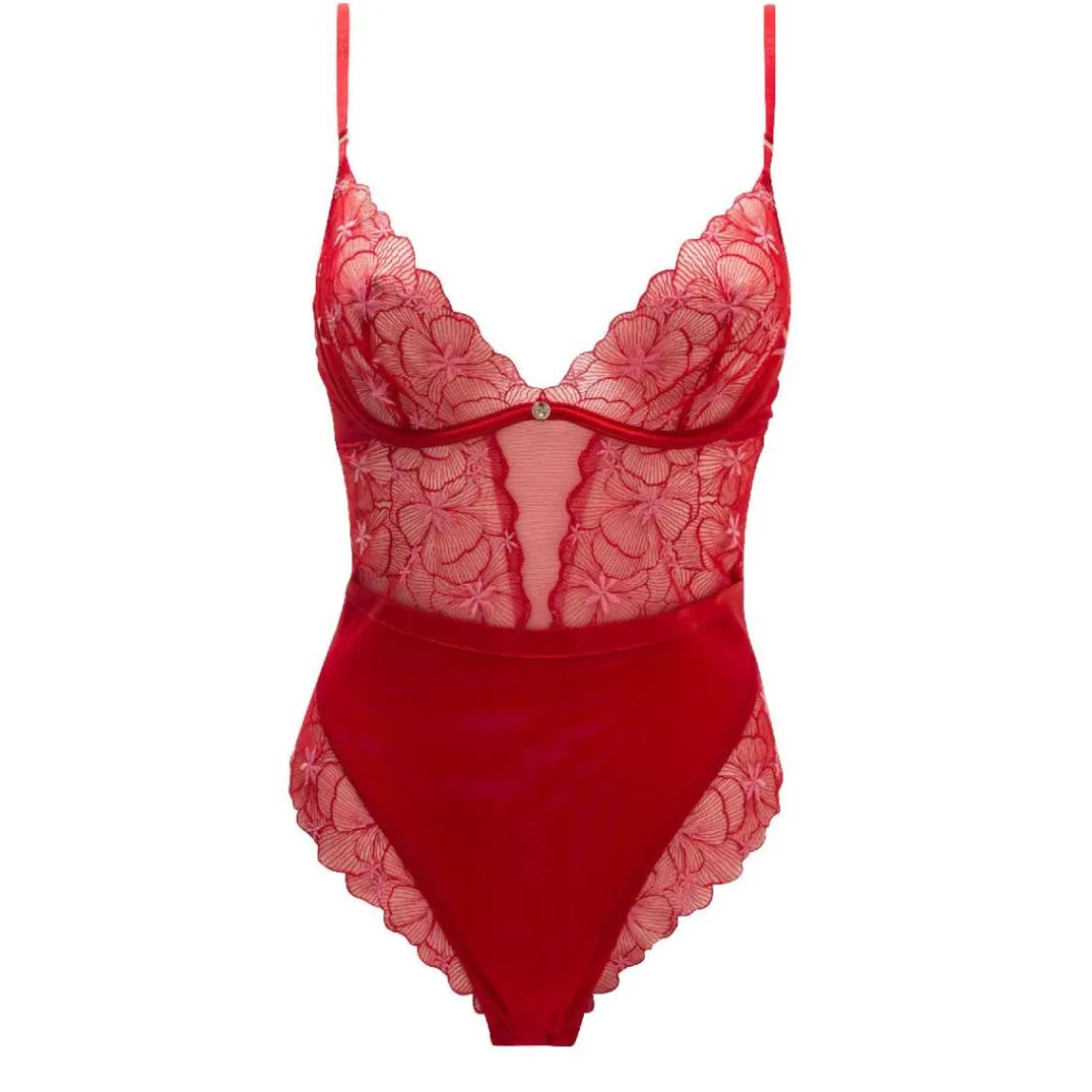 Body Tanga rouge Amandine