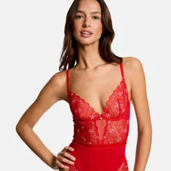 Body Tanga rouge Amandine