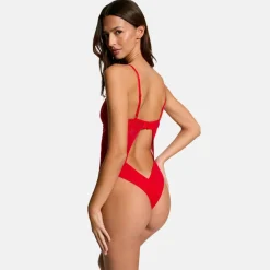 Body Tanga rouge Amandine