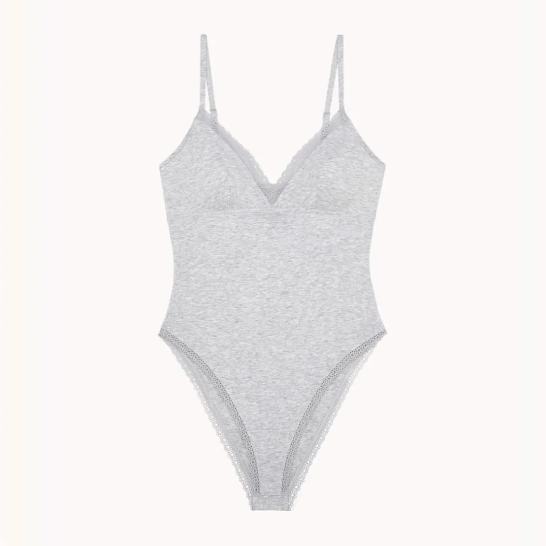 Body triangle en coton - Gris