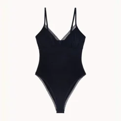 Body triangle en coton - Noir