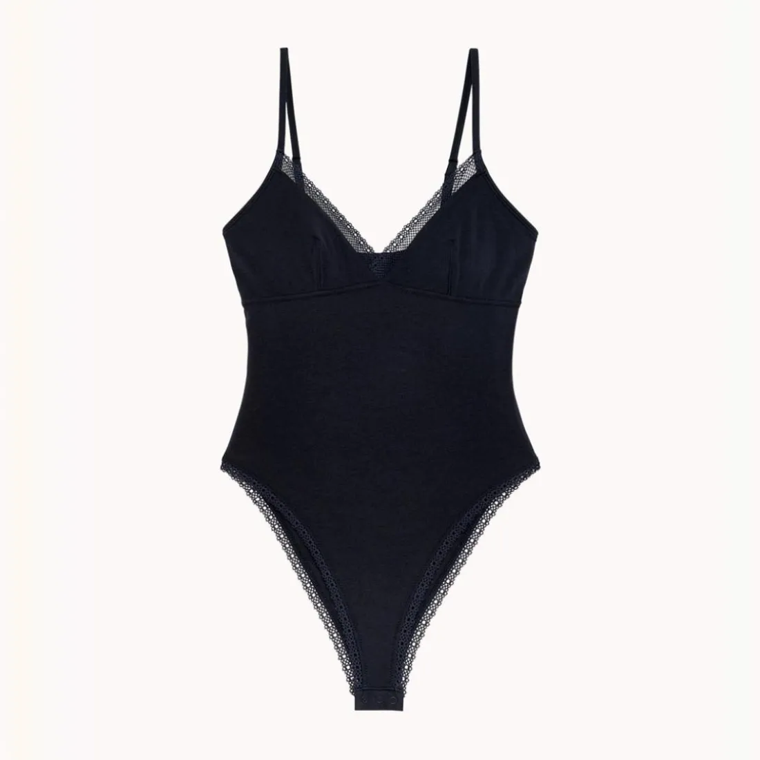 Body triangle en coton - Noir