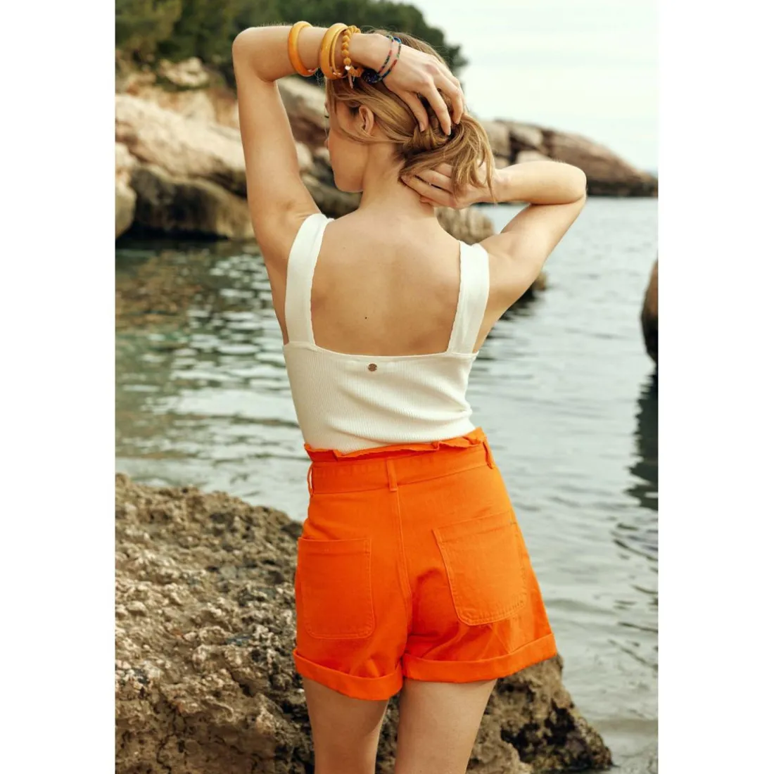 Body WINONA blanc en coton