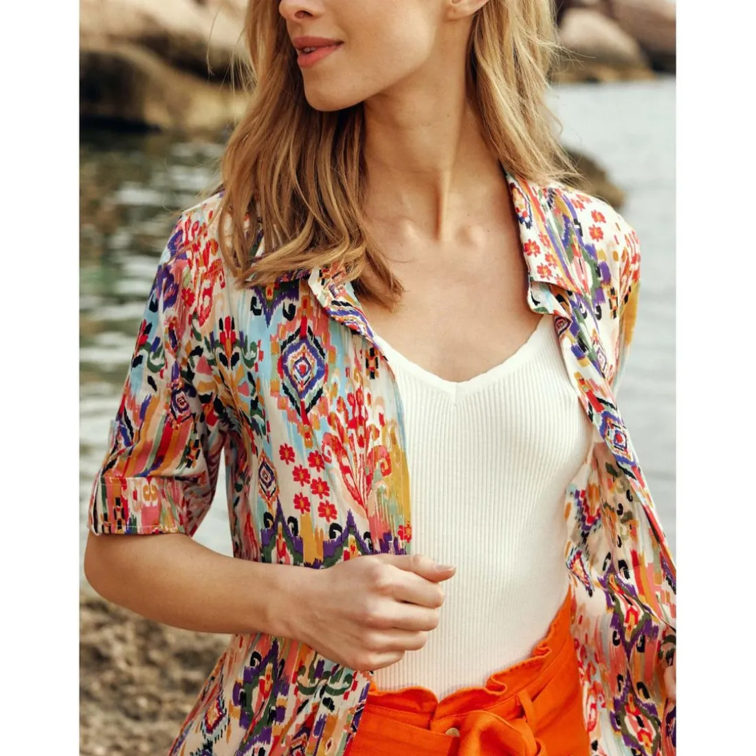 Body WINONA blanc en coton