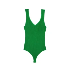 Body WINONA vert en coton