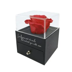 Boite à bijoux Rose eternelle Rouge - So charm