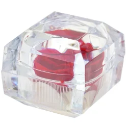 Boite à Bijoux So Charm Rose eternelle rouge