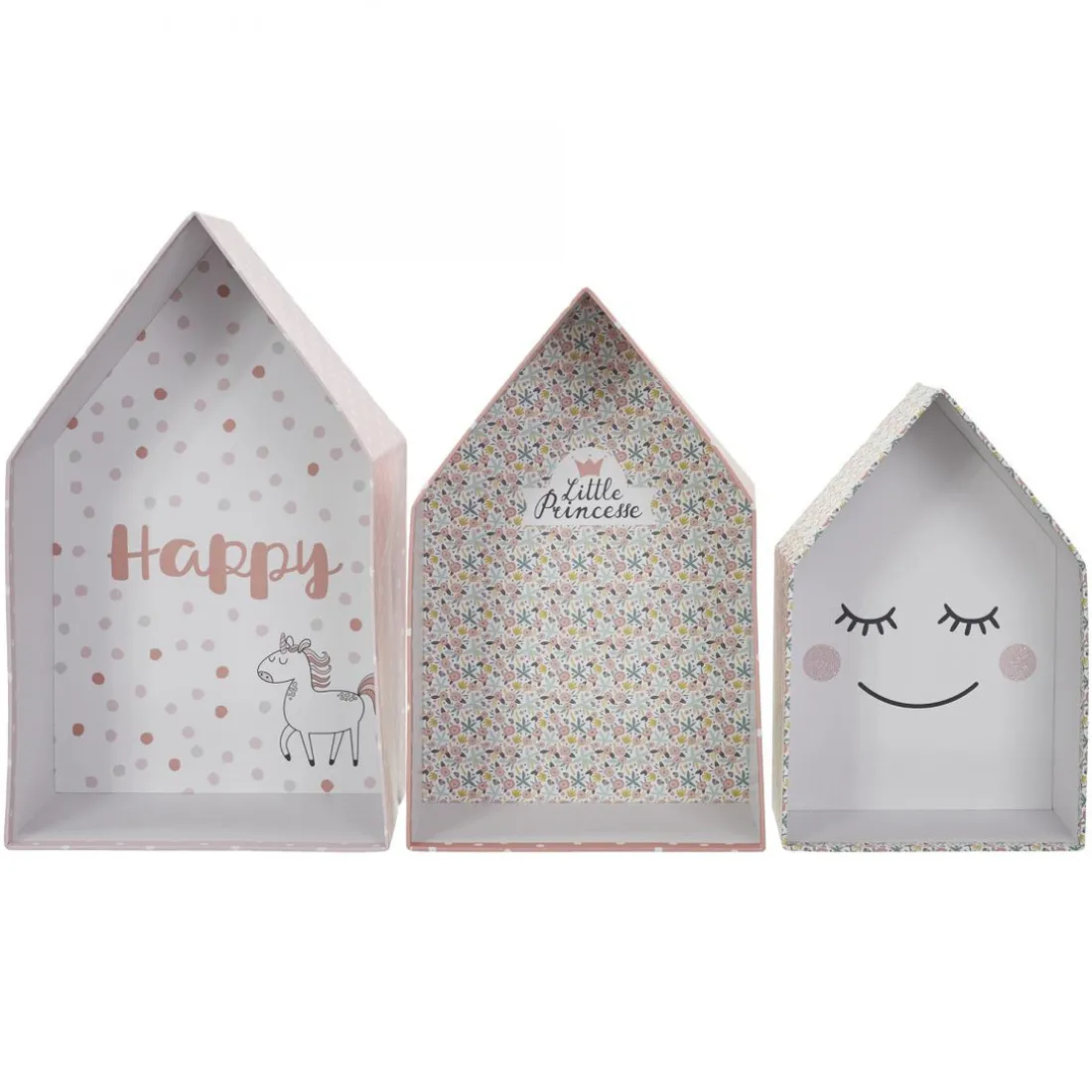 Boite Gigogne Maison Fille X3