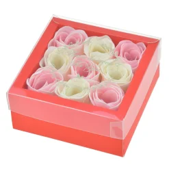 Boite So Charm - 9 Roses de savon à pétale