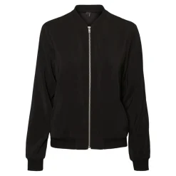 Bombers anti-froid Col rond Manches longues Longueur regular noir