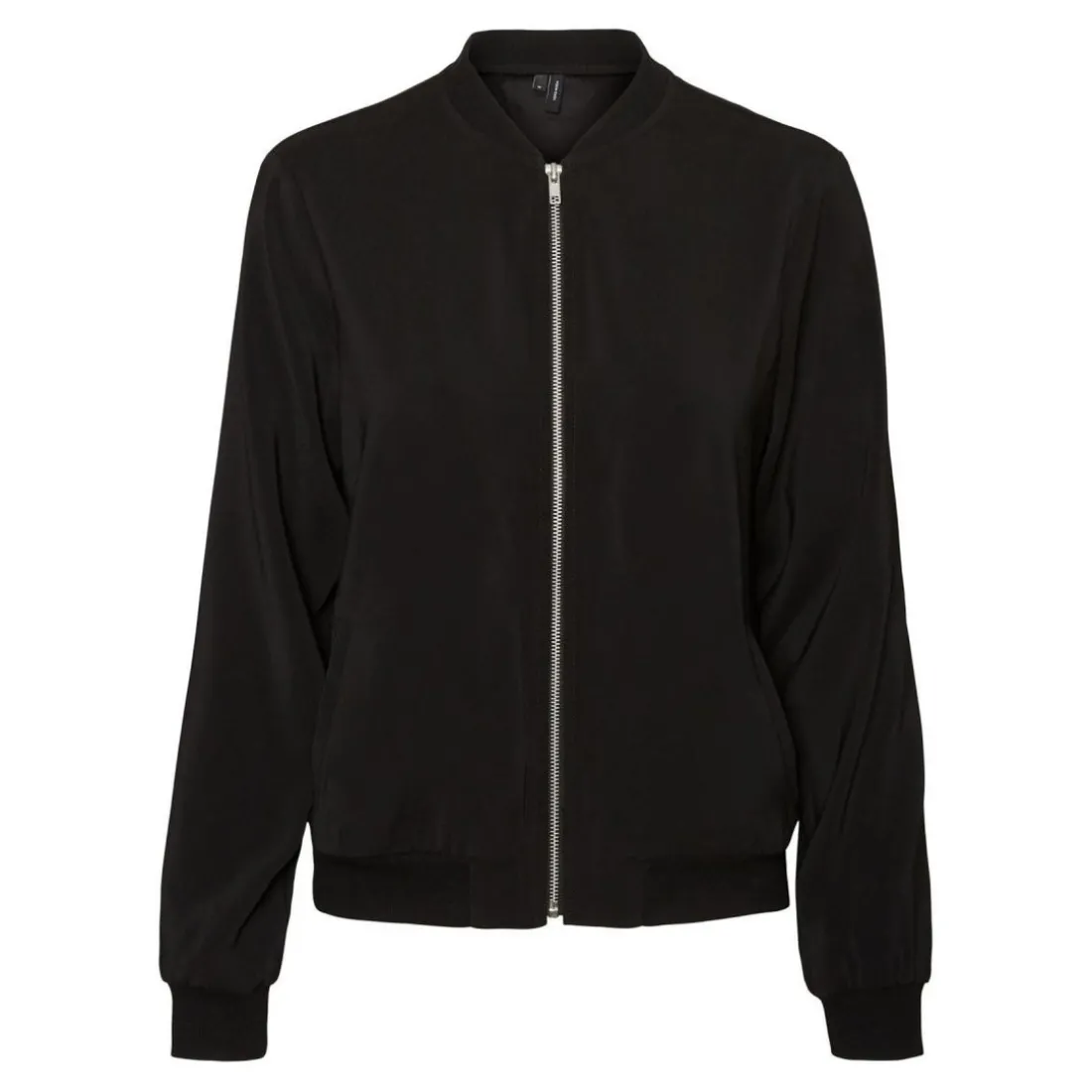 Bombers anti-froid Col rond Manches longues Longueur regular noir