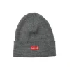 Bonnet brodé gris