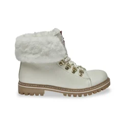 Boots blanc LACEN en cuir