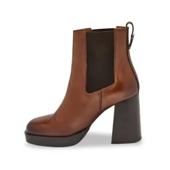 Boots camel VANILLA en cuir
