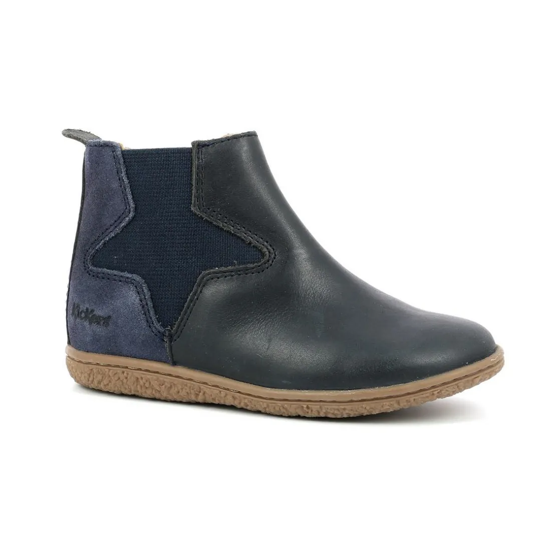 Boots enfant VERMILLON Bleu marine en cuir