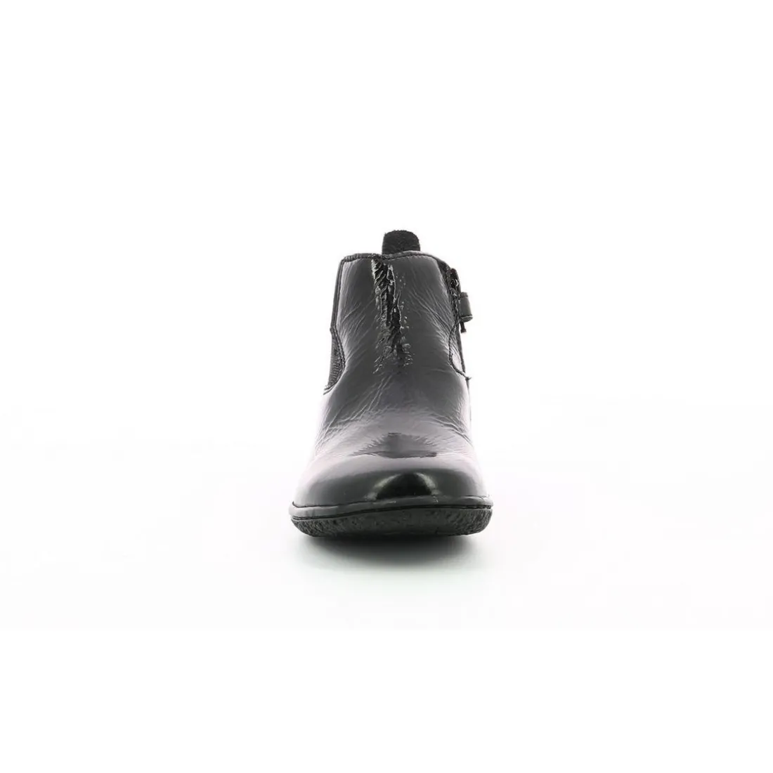 Boots enfant VERMILLON Noir en cuir
