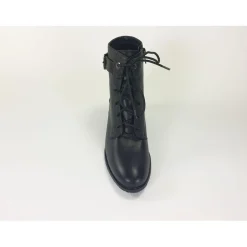 Boots Femme à lacet Noir