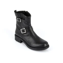 Boots femme noir LOOKY en cuir