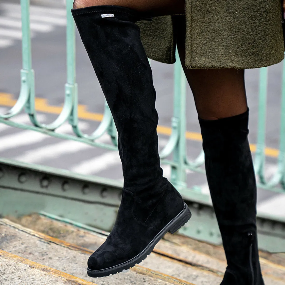 Boots femme noir suede DOREMI