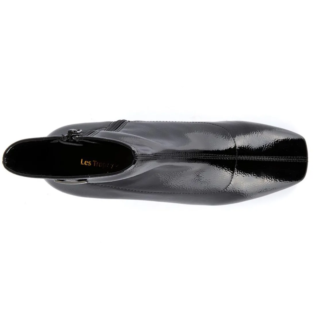 Boots femme noir vernis DANIELA