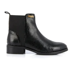 Boots femme noir/serpent WINNY