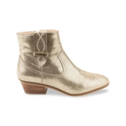 Boots femme or irisé LADYZ en cuir