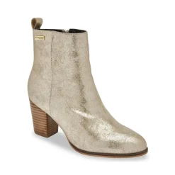 Boots femme or MELYNE en cuir