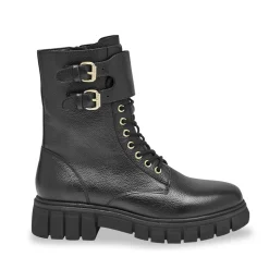 Boots noir RITIKA en cuir