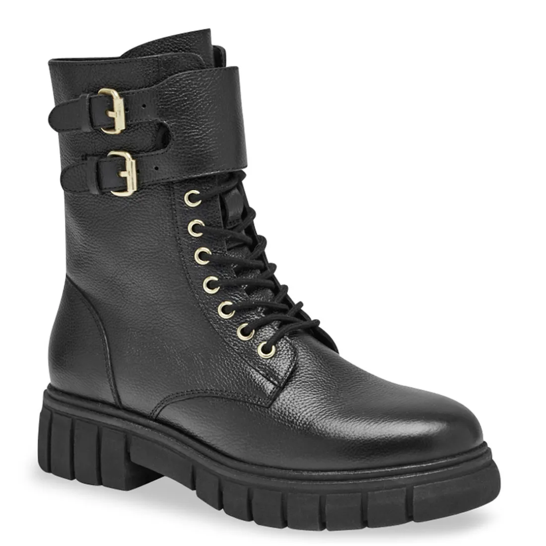Boots noir RITIKA en cuir