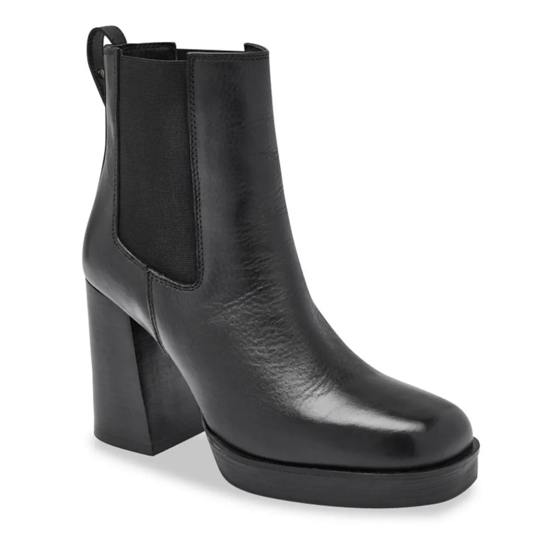 Boots noir VANILLA en cuir
