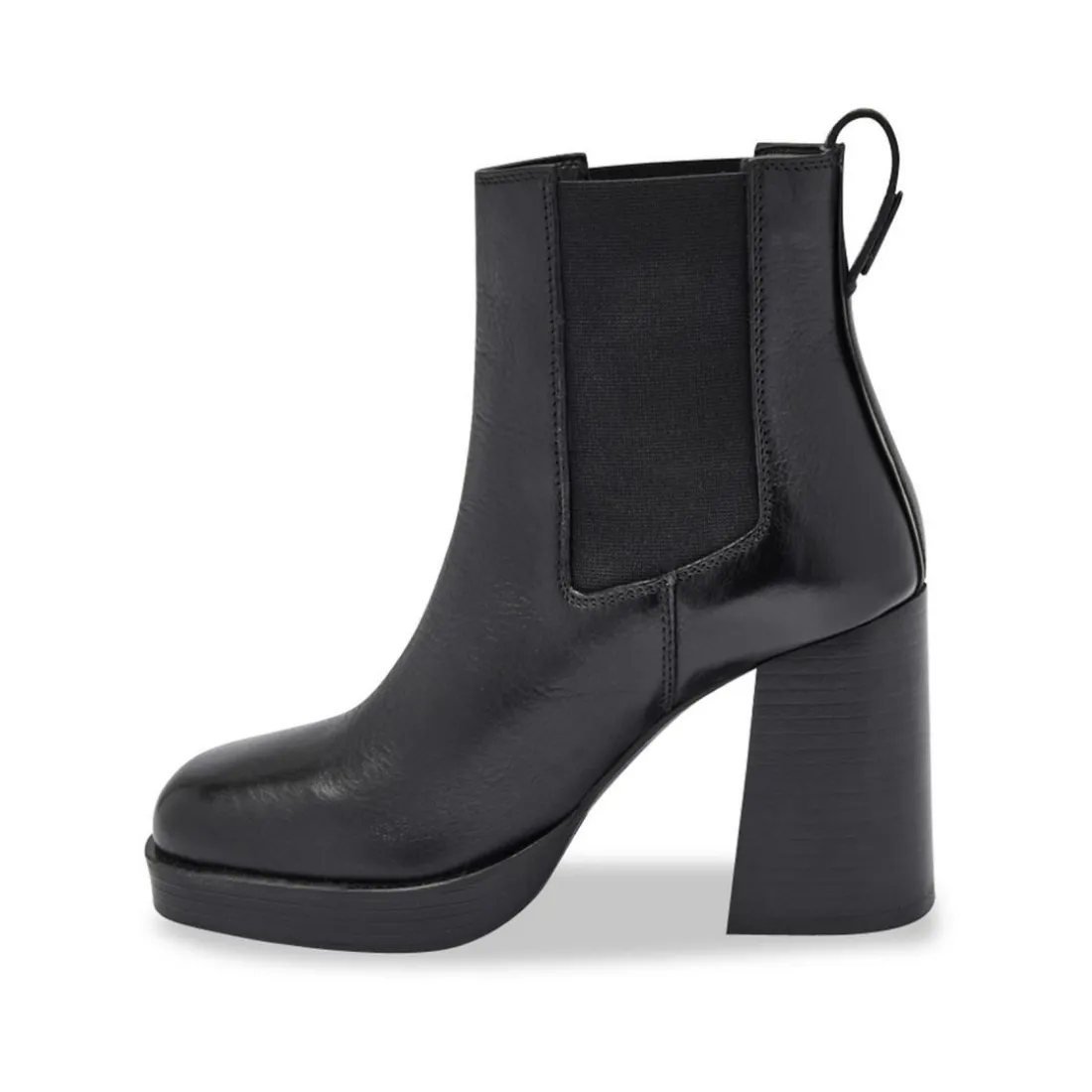 Boots noir VANILLA en cuir