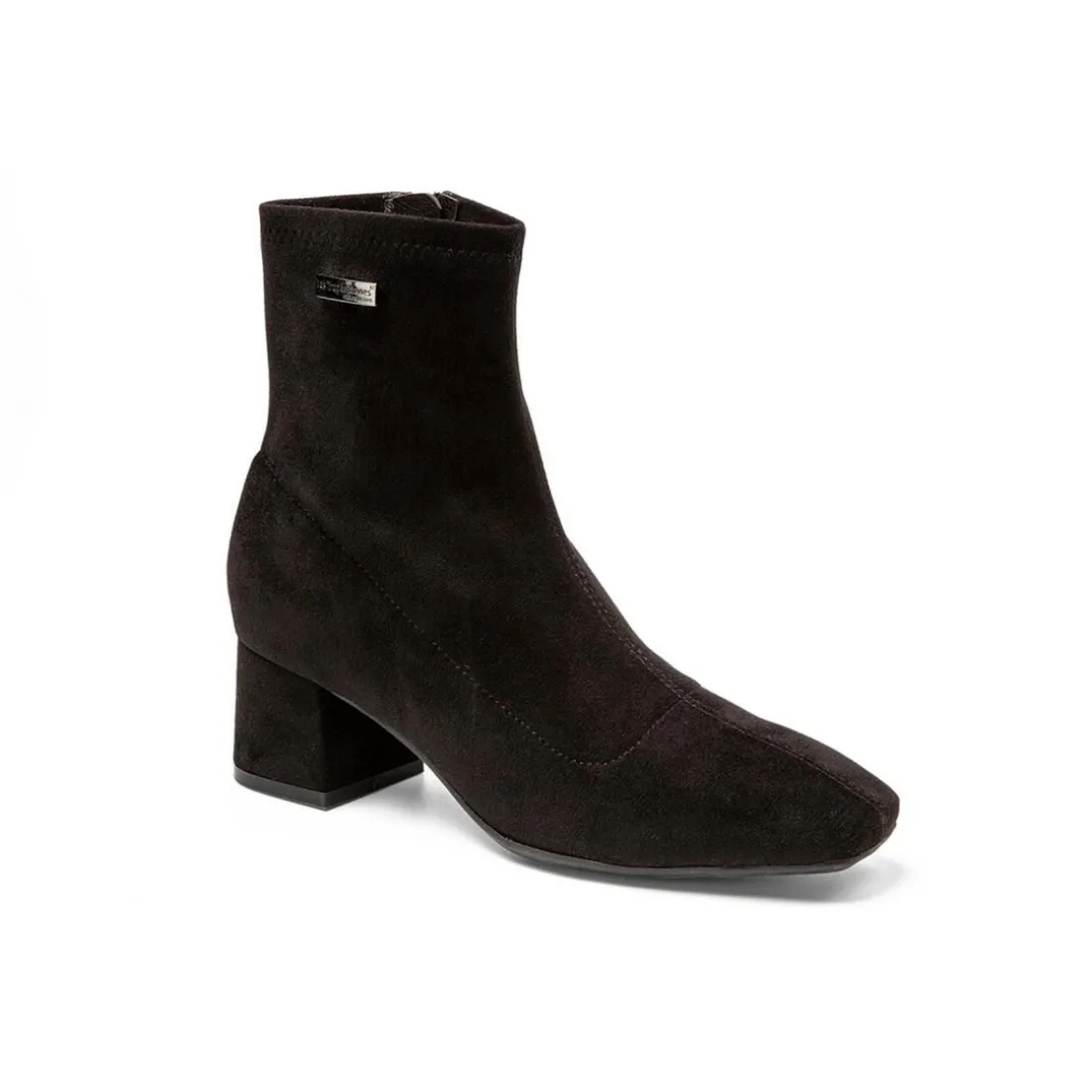 Boots noir-suede DANIELA en cuir
