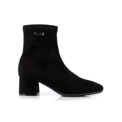Boots noir-suede DANIELA en cuir