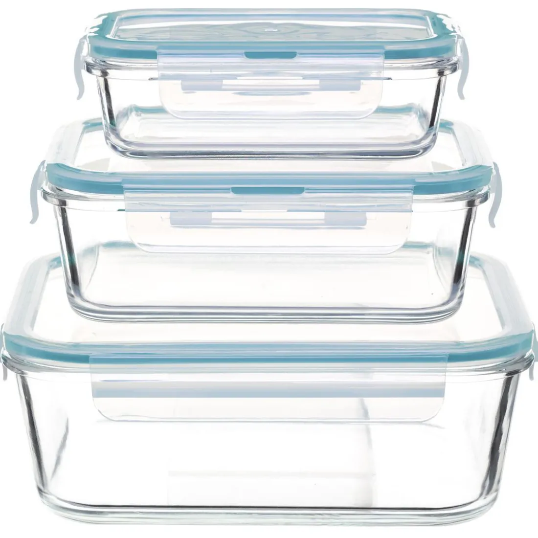 Boîte Verre Carré Clips x 3