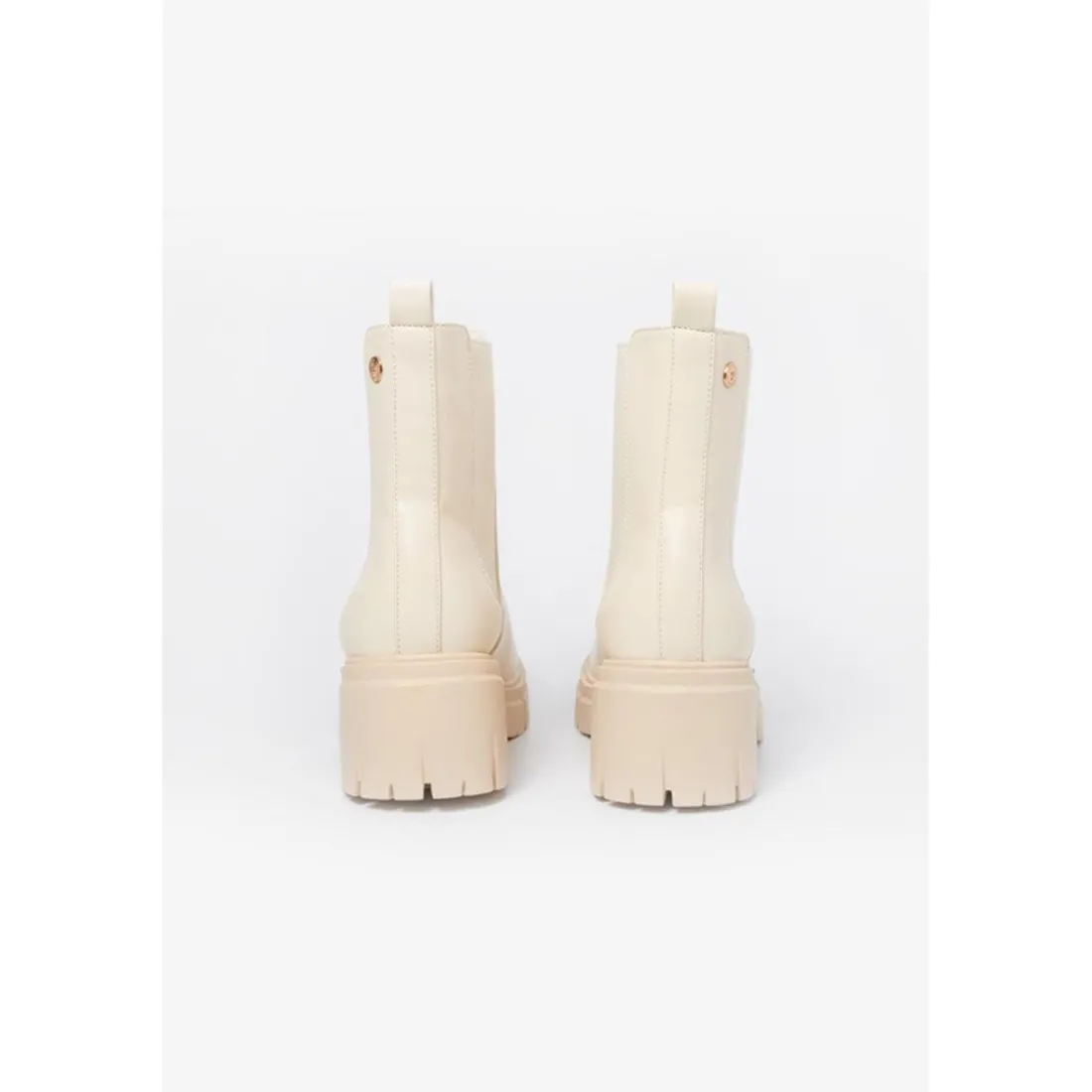 Bottes à semelles crantées blanc