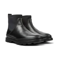 Bottes chelsea Brutus noir en cuir